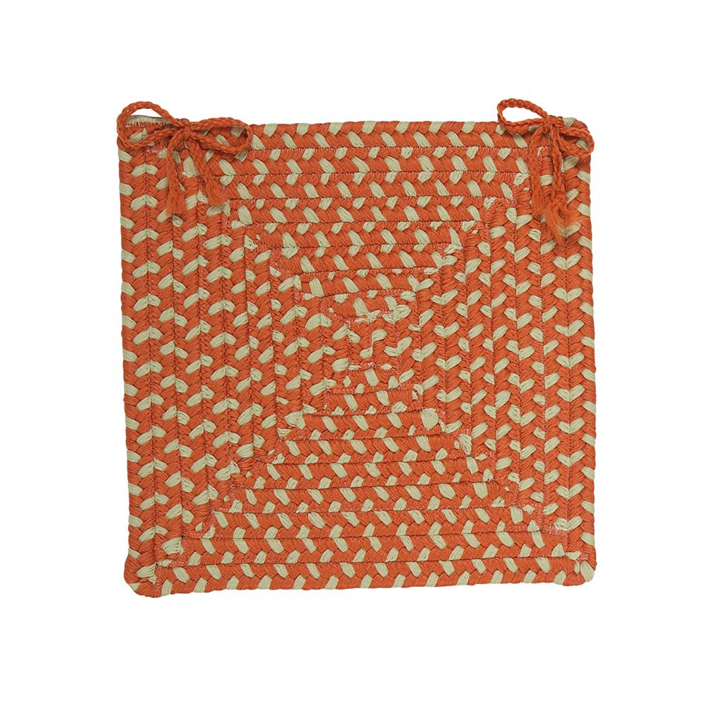 Colonial Mills (CMI) MG29A015X015RX Montego Tangerine 15 inch x15 inch  Chair Pad
